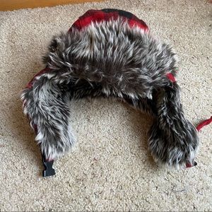 LIDS Plaid fuzzy hat
